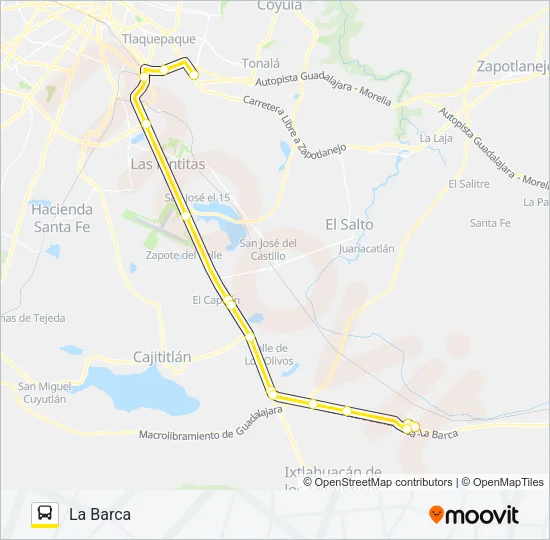 BARCA Bus Line Map