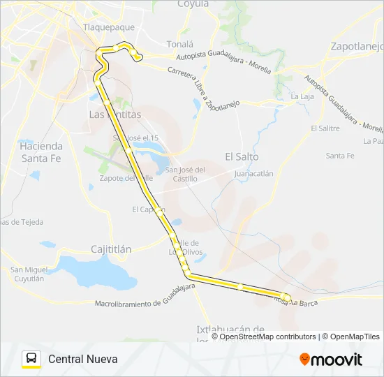 BARCA Bus Line Map