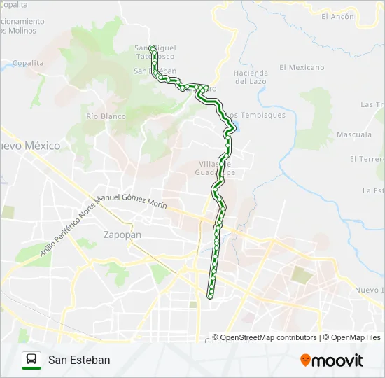SAN ESTEBAN Bus Line Map