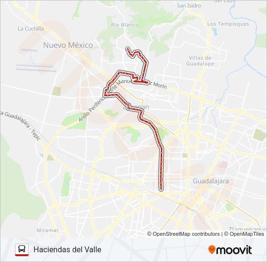 Mapa de T08 de autobús