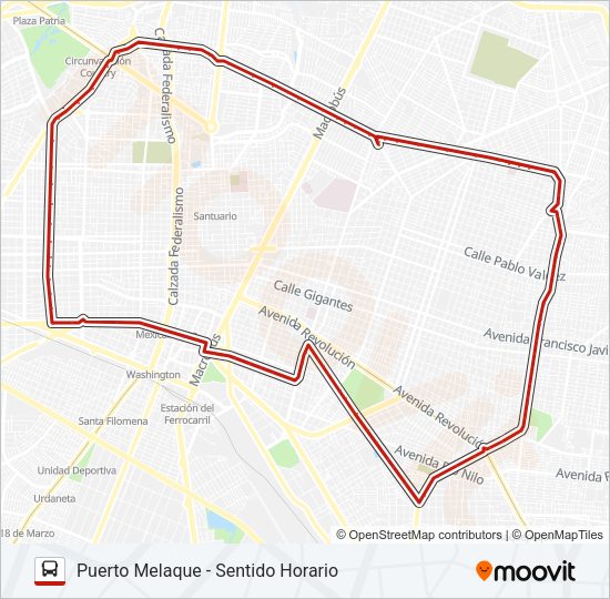 Mapa de T09 - OBLATOS de autobús