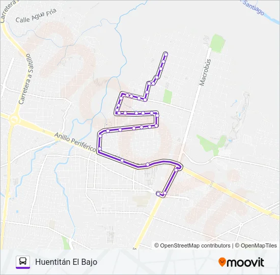 C107 Bus Line Map