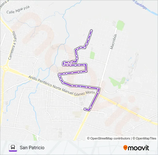 C107 Bus Line Map