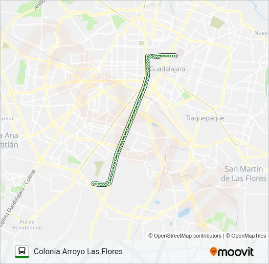 T14-B - HOSPITAL CIVIL Bus Line Map