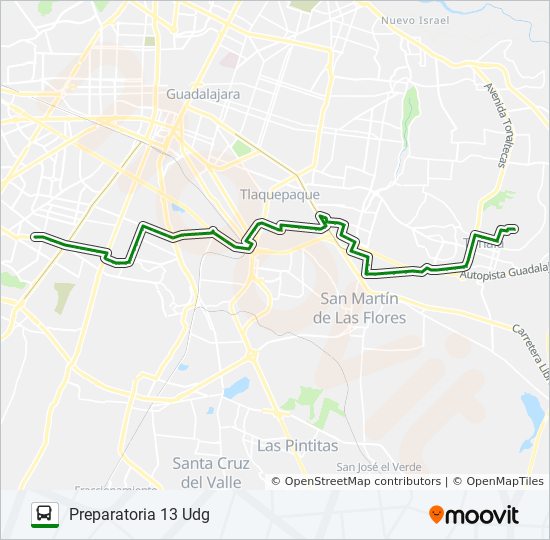 C46 - LA 22 bus Line Map