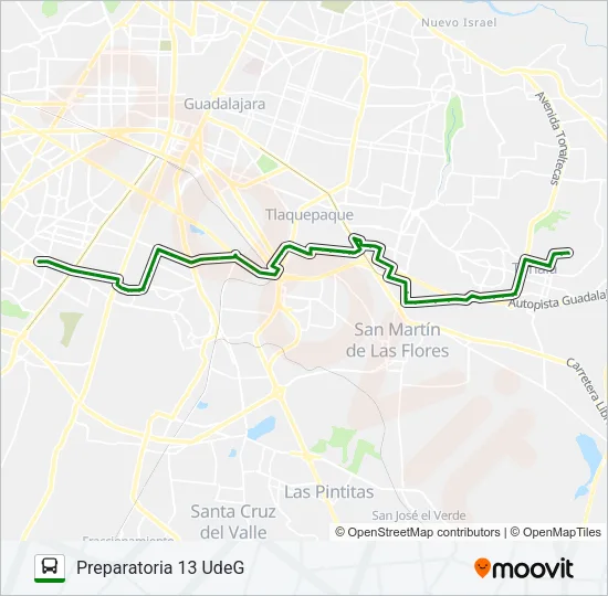 C46 - LA 22 Bus Line Map