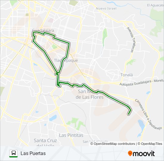 Ruta c05 horarios, paradas y mapas Las Puertas (Actualizado) Ruta c05 horarios, paradas y mapas Las Puertas (Actualizado)
