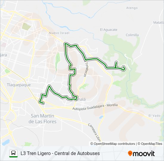C105 (808) Bus Line Map