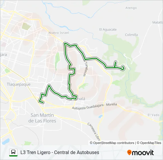 C105 (808) Bus Line Map