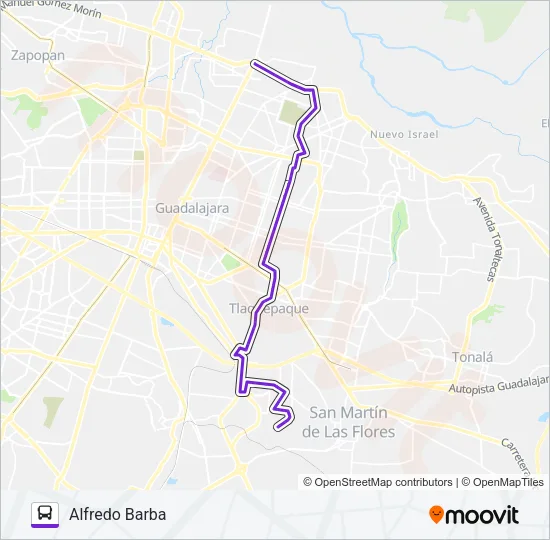 A01 Bus Line Map