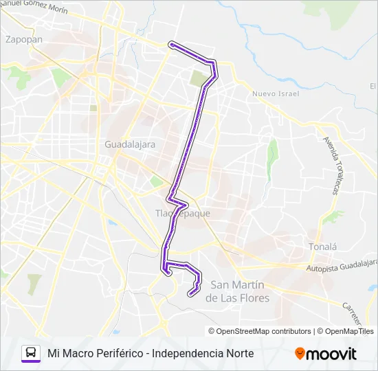A01 Bus Line Map