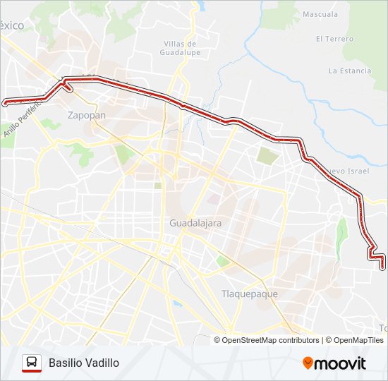 Mapa de A06 de autobús