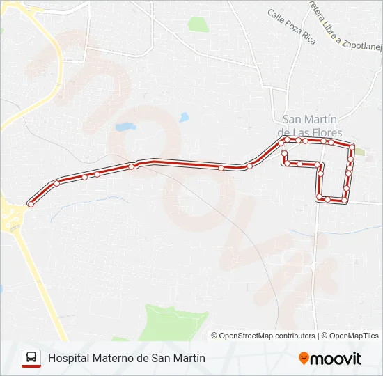 A08 Bus Line Map