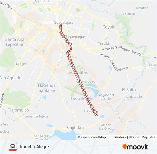 Mapa de T13-A/C03 - RANCHO de autobús