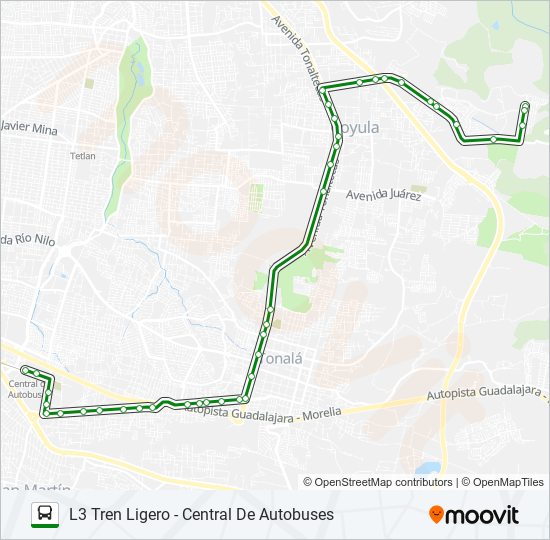 C46 - URBI bus Line Map