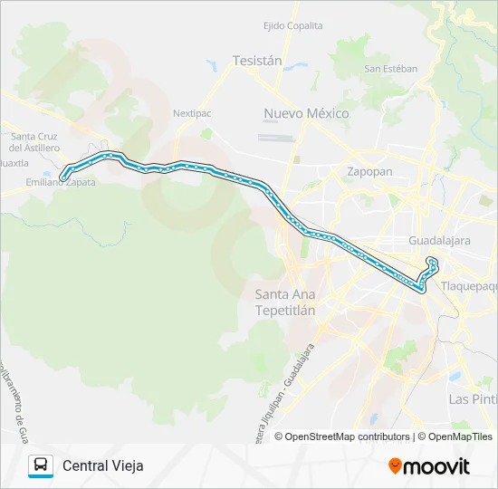 RUISEÑORES Bus Line Map
