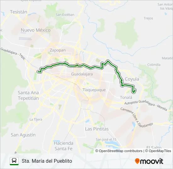C64 - JALISCO Bus Line Map