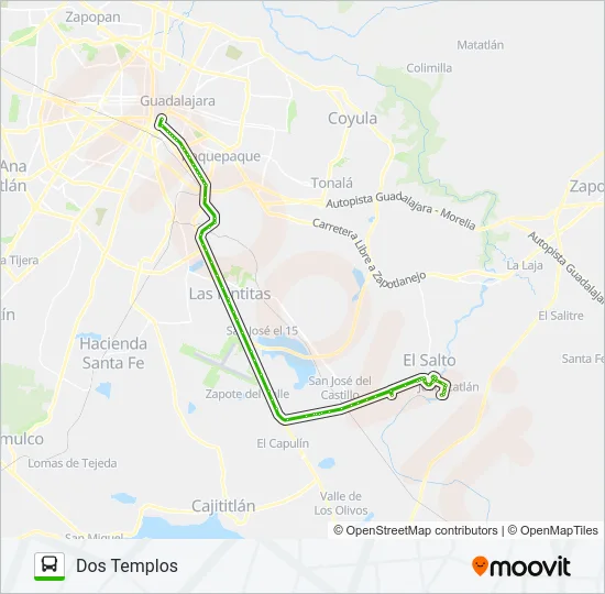 T13-A Bus Line Map