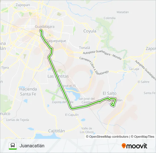 T13-A Bus Line Map