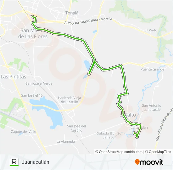 T13-C - PARQUES Bus Line Map