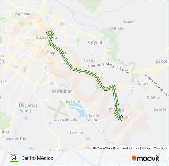 Mapa de T13-C - VIZCAYA de autobús