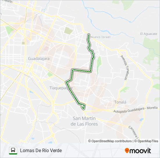 Mapa de C30 de autobús