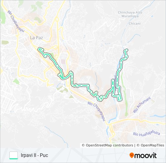 IRPAVI II (NORTE) bus Line Map