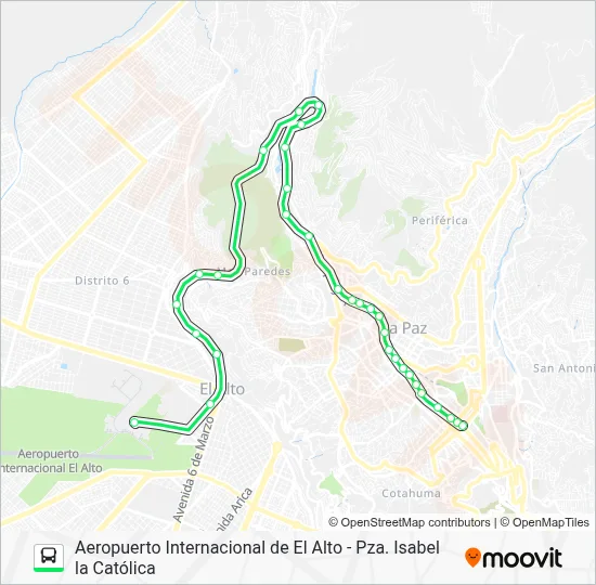 212 Bus Line Map