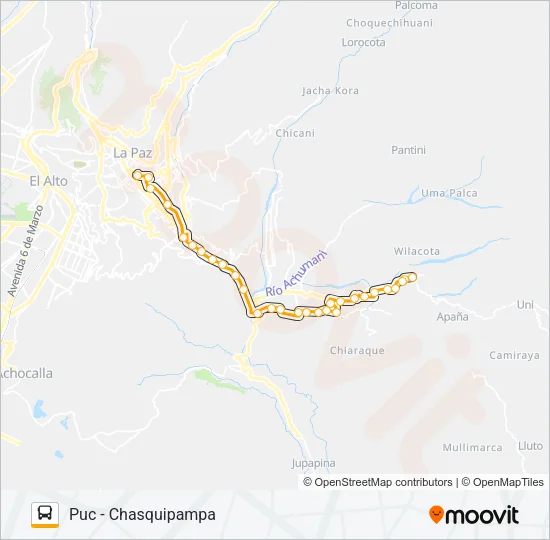 CHASQUIPAMPA Bus Line Map