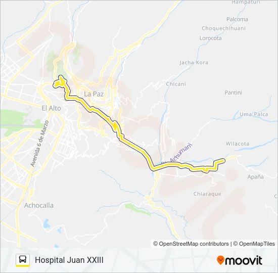 282 Bus Line Map