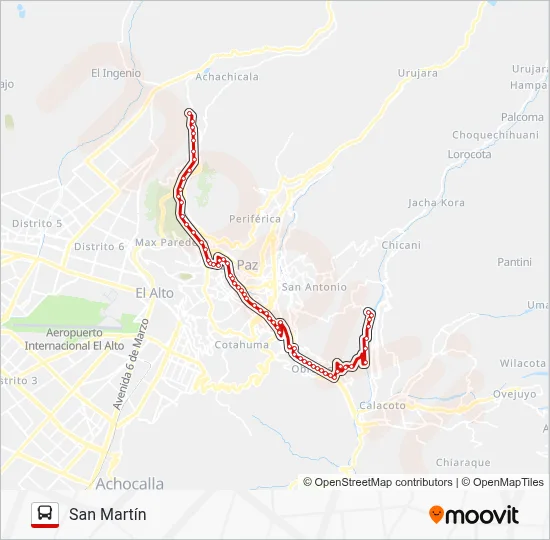 1 Bus Line Map