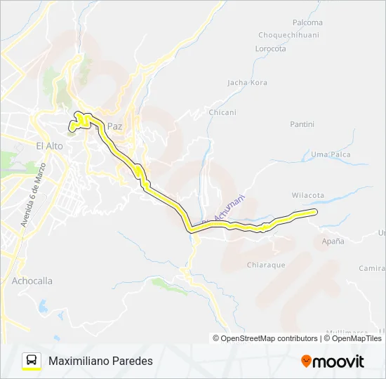 201 Bus Line Map