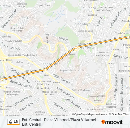 LN Gondola Line Map
