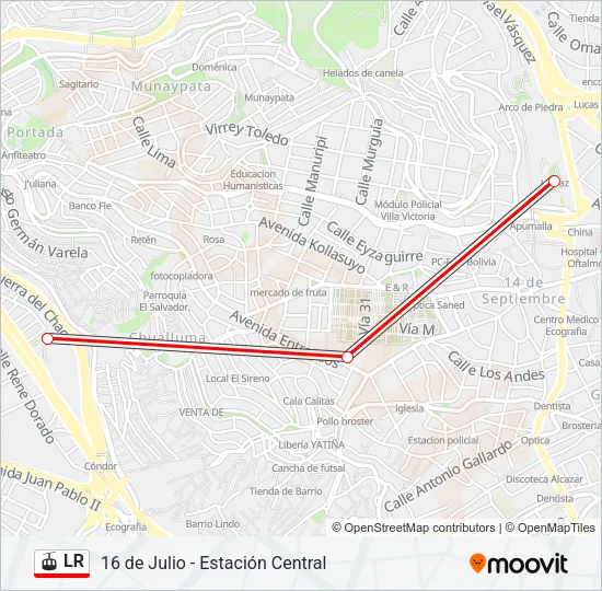 LR Gondola Line Map