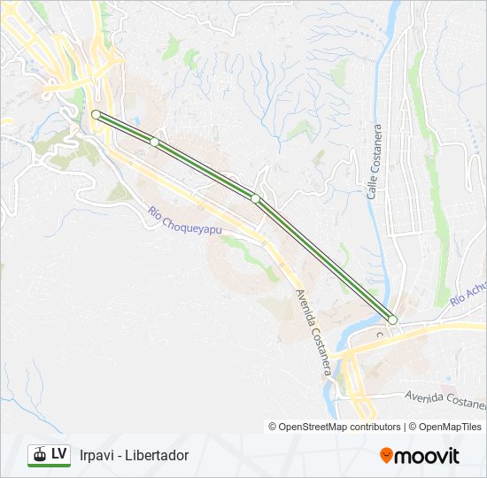 LV gondola Line Map