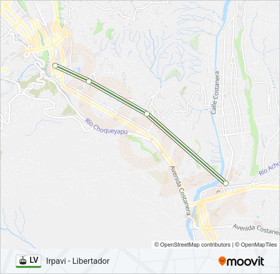Mapa de LV de teleférico