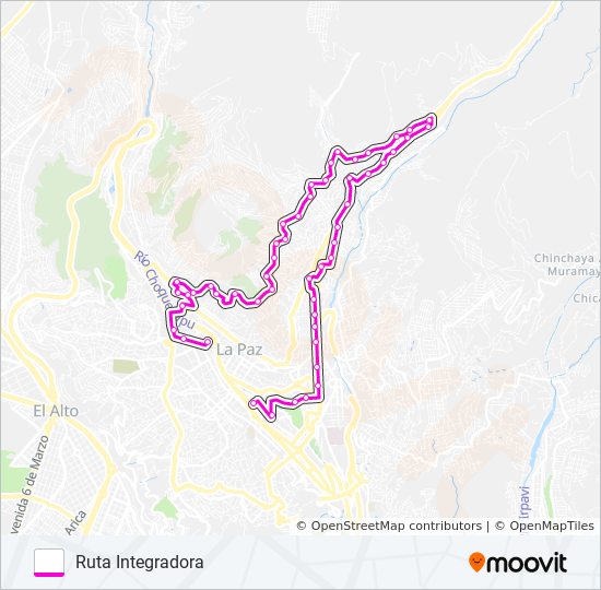 INTEGRADORA bus Line Map
