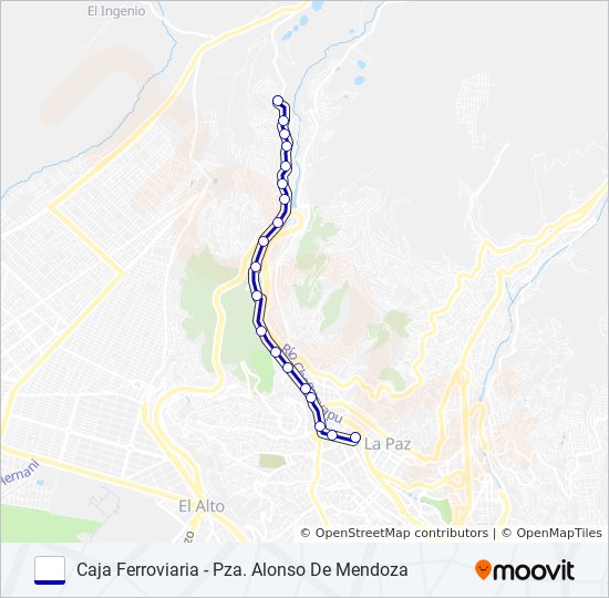 CAJA FERROVIARIA bus Line Map