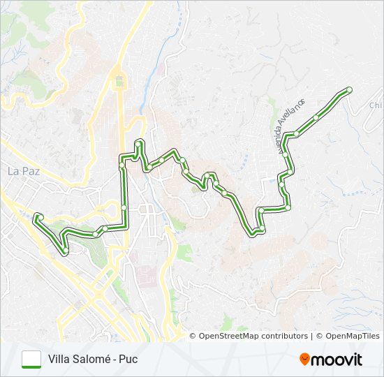 VILLA SALOMÉ bus Line Map