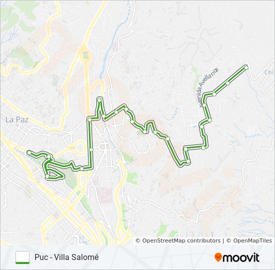 VILLA SALOMÉ bus Line Map