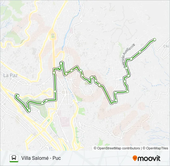 VILLA SALOMÉ Bus Line Map