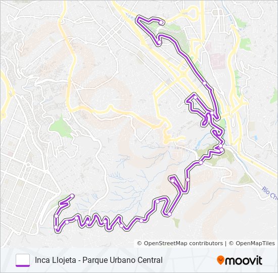 INCA LLOJETA bus Line Map
