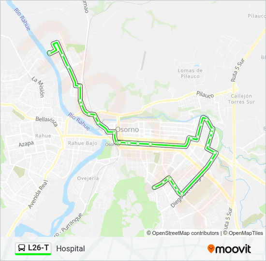 L26-T Bus Line Map