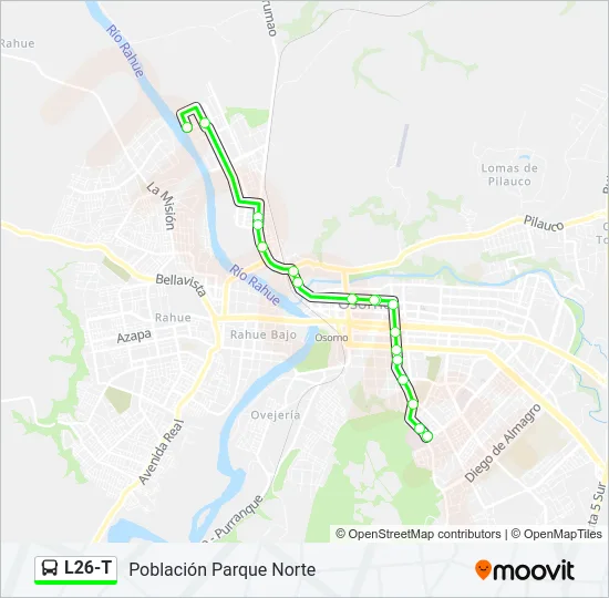 L26-T Bus Line Map