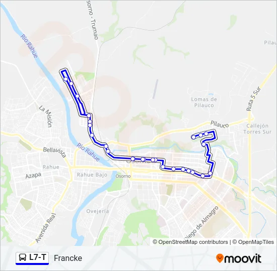 L7-T Bus Line Map