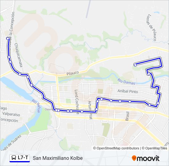 L7-T Bus Line Map