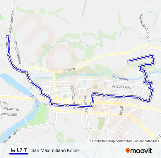 L7-T Bus Line Map