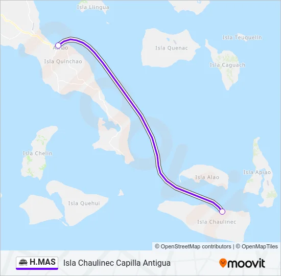 H.MAS Ferry Line Map