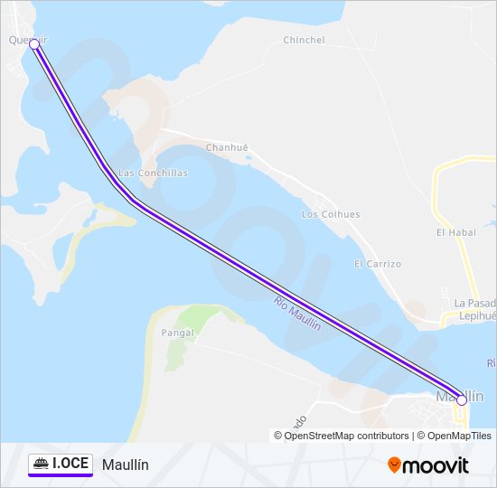 Mapa de I.OCE de ferry