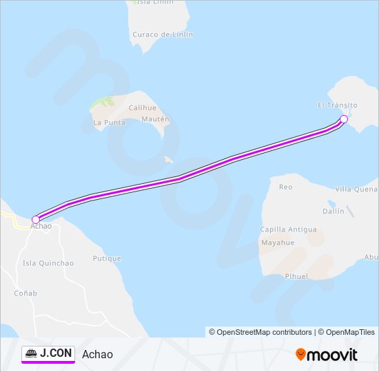 Mapa de J.CON de ferry